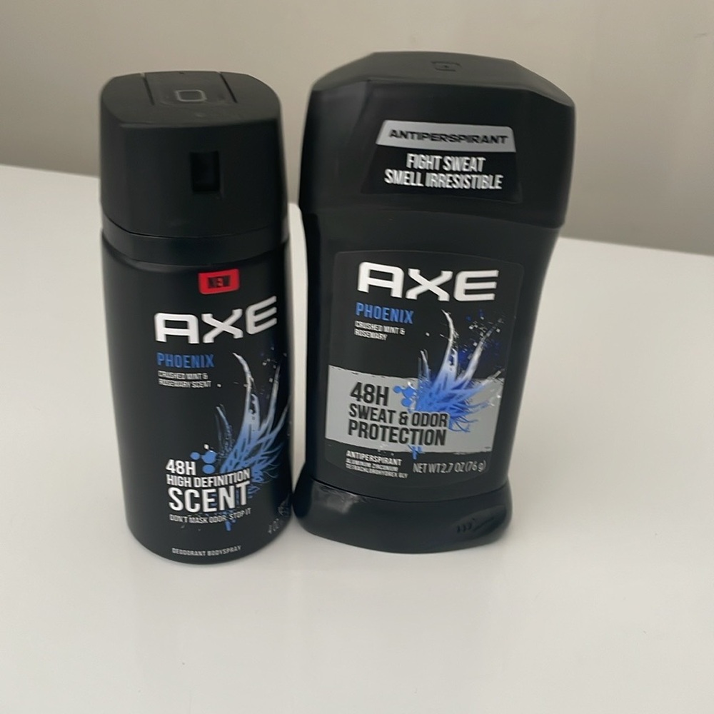 Axe Phoenix Deodorant and Body Spray Mens Grooming Bundle
